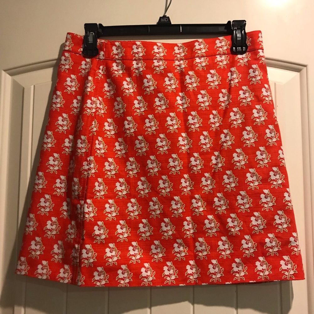 J. Crew floral skirt